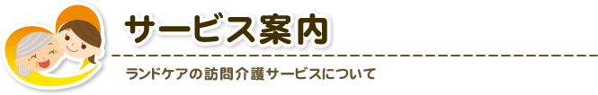 ランドケアの訪問介護サービスについて