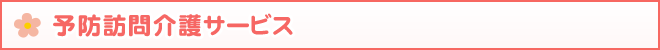 予防訪問介護サービス